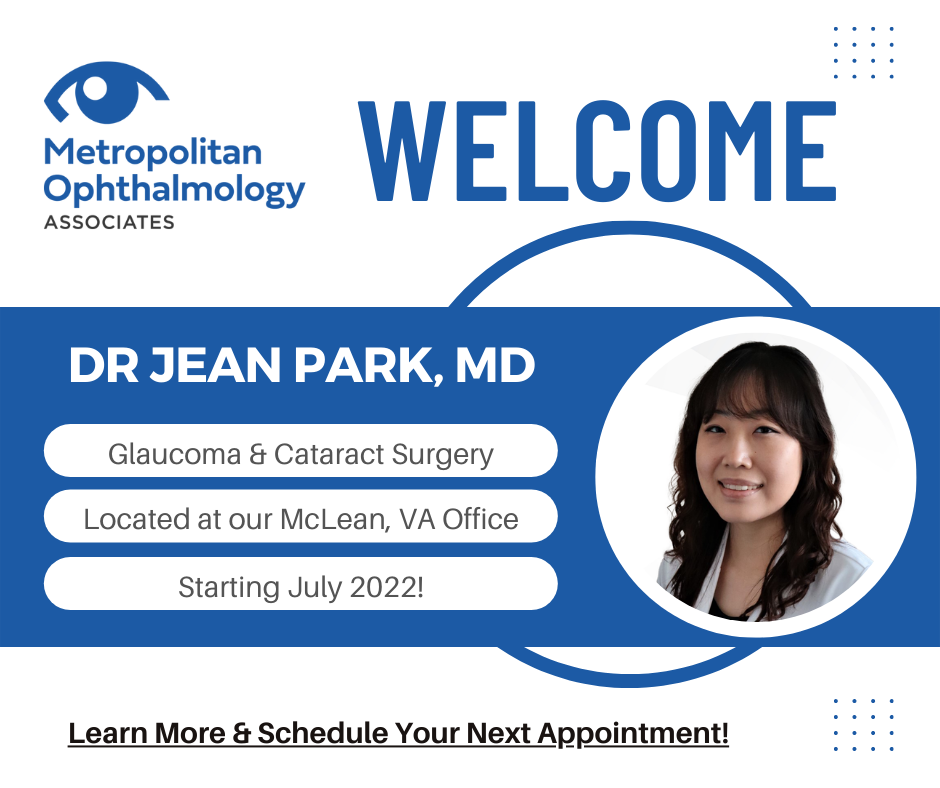 Welcome Dr Park Glaucoma & Cataract Surgery, Starting July 2022, McLean Office