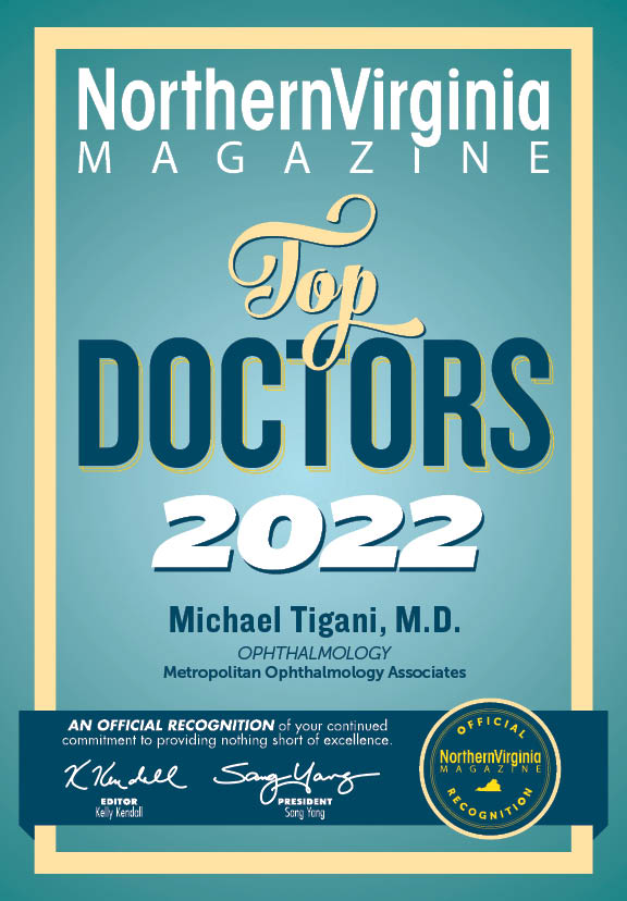 NorthernVirginia MagazineTop Doctors 2022 Plaque Michael Tigani